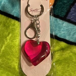 Pink Heart Keychain